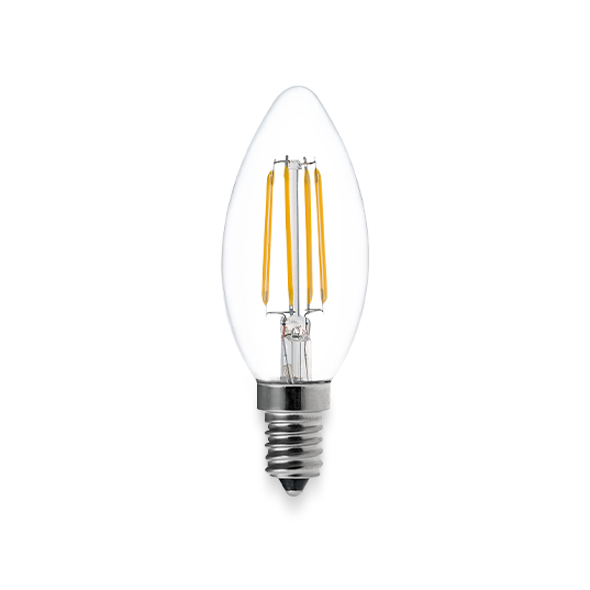 LED 4 W (=40W) - Casquilho E14 / 400 lúmens - Iluminação eficiente