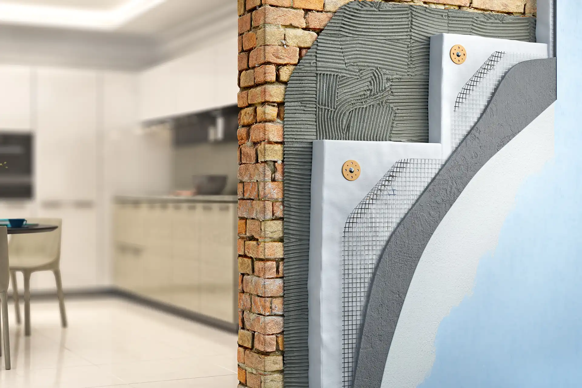 Aplique um isolamento eficaz nas paredes