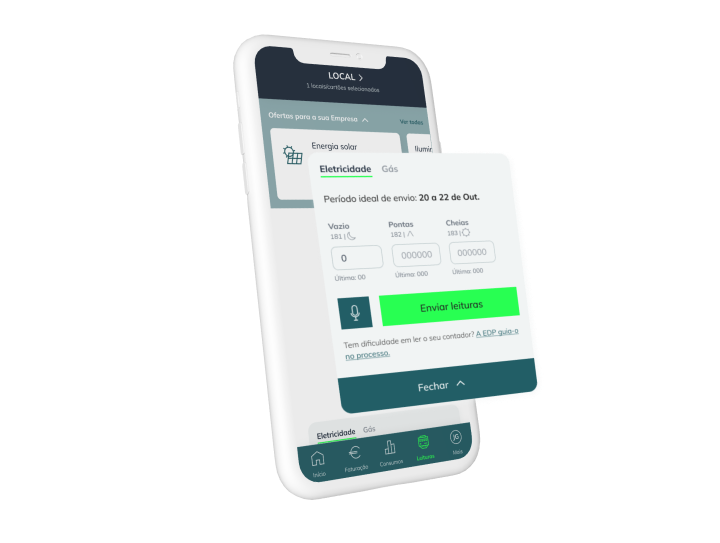 App edp com função de envio de leituras