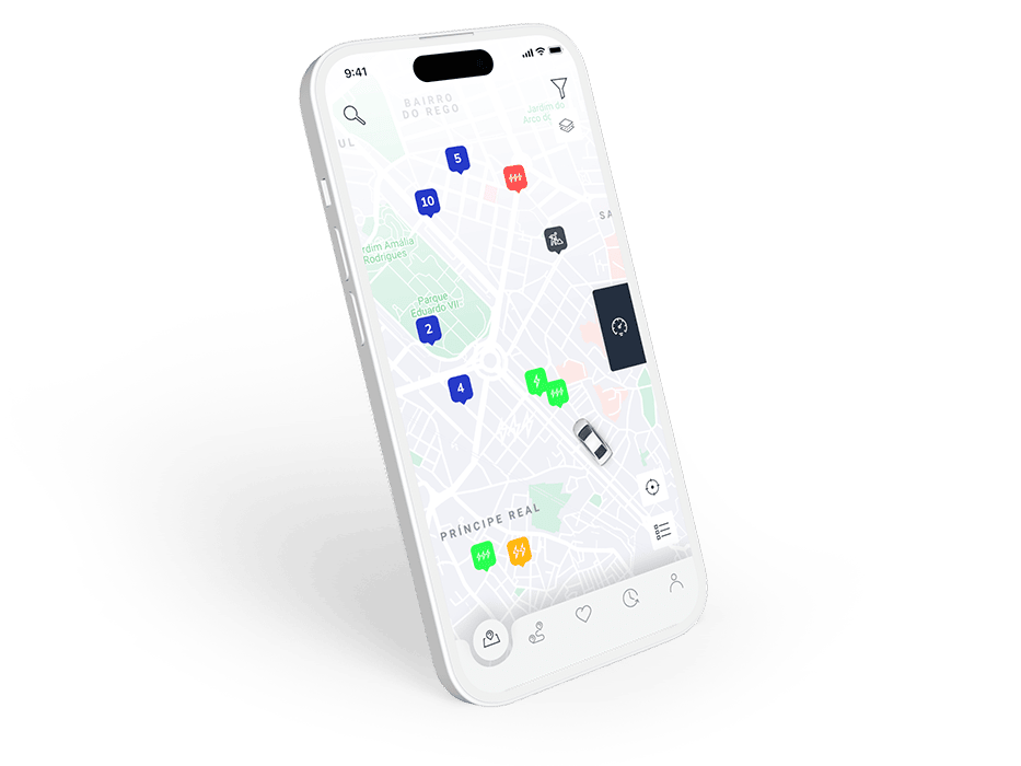 Ecrã da App EDP onde é possível fazer a gestão de carregamentos do veículo elétrico 