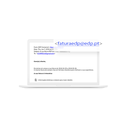 Verifique o domínio do remetente do email