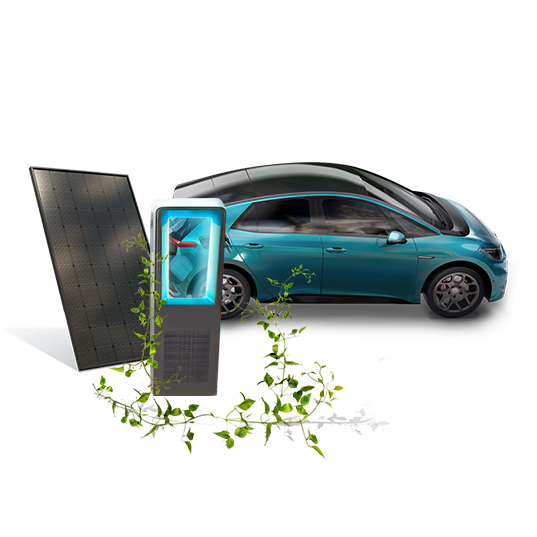Carregue o seu carro com a energia solar