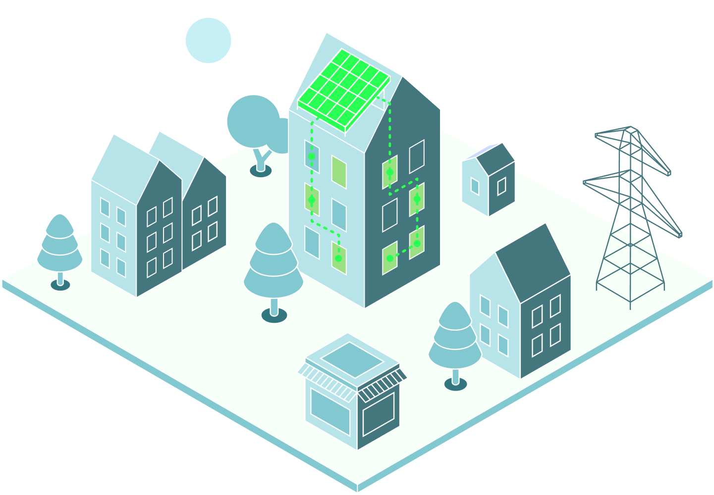 Condomínio, um Bairro Solar