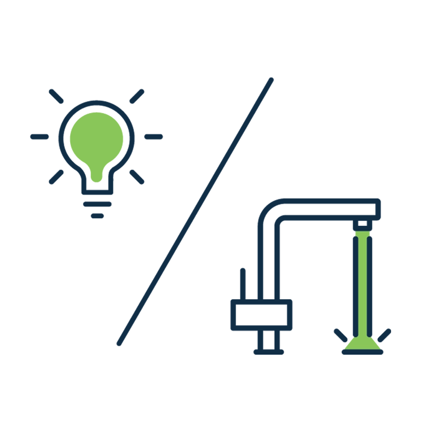 Ter eletricidade e água