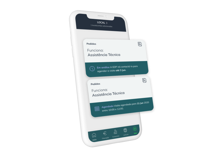 App edp com função de efetuar pedidos de apoio